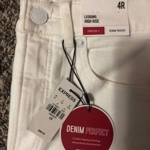 Express high rise jean leggings